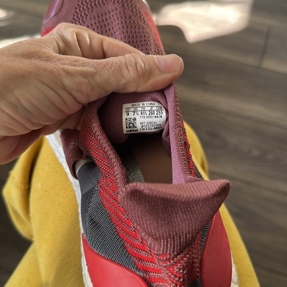 Stella McCartney x Adidas Red/Grey Knit Ultra Boost Sneakers - Picture 13 of 13